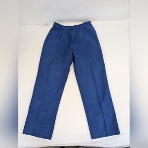 Vintage Blue High Rise Wool Dress Trousers Size Small